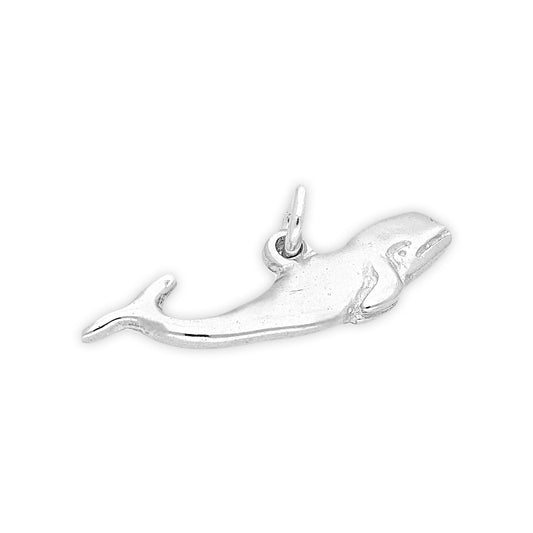 Sterling Silver Sperm Whale Charm