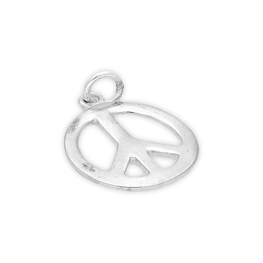 Sterling Silver Peace Symbol Charm