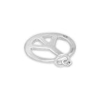 Sterling Silver Peace Symbol Charm