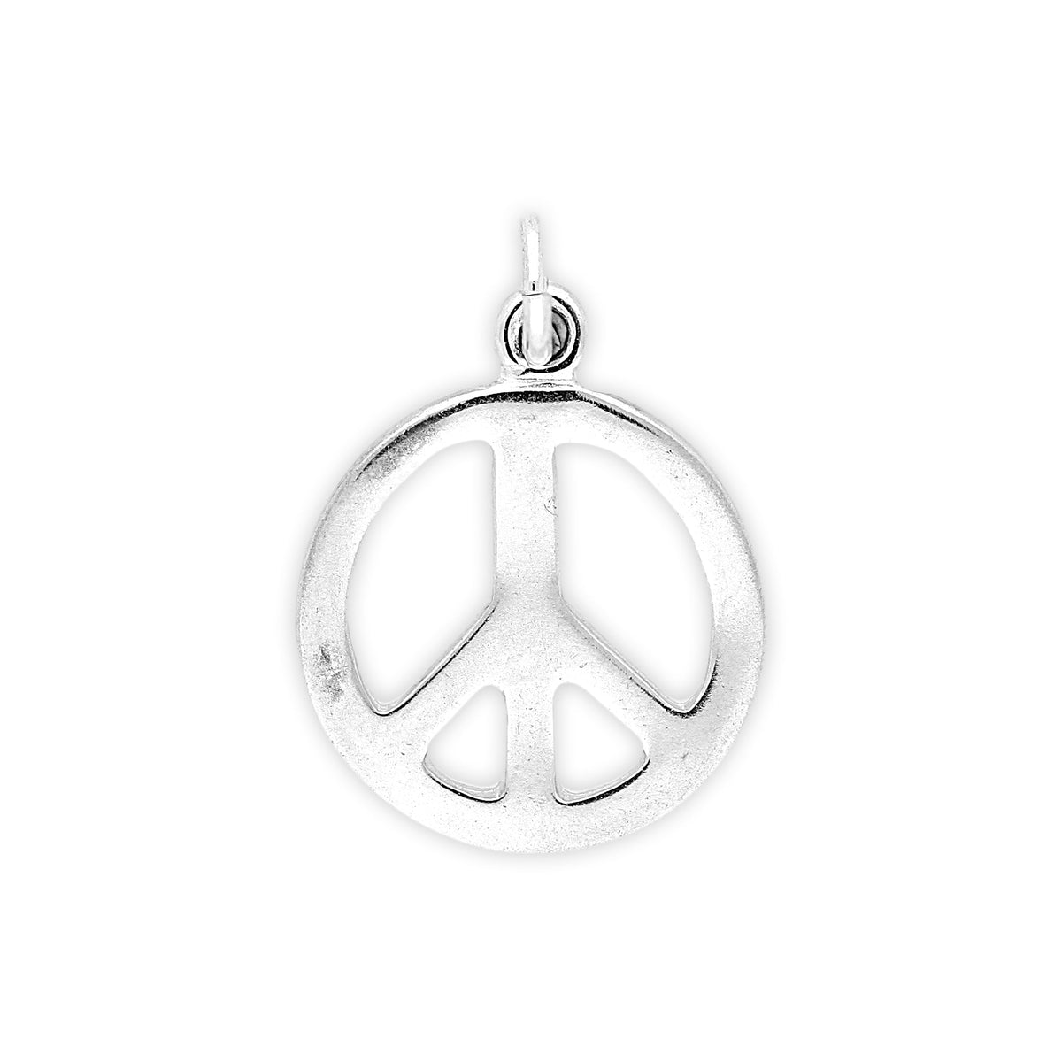 Sterling Silver Peace Symbol Charm