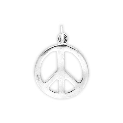 Sterling Silver Peace Symbol Charm