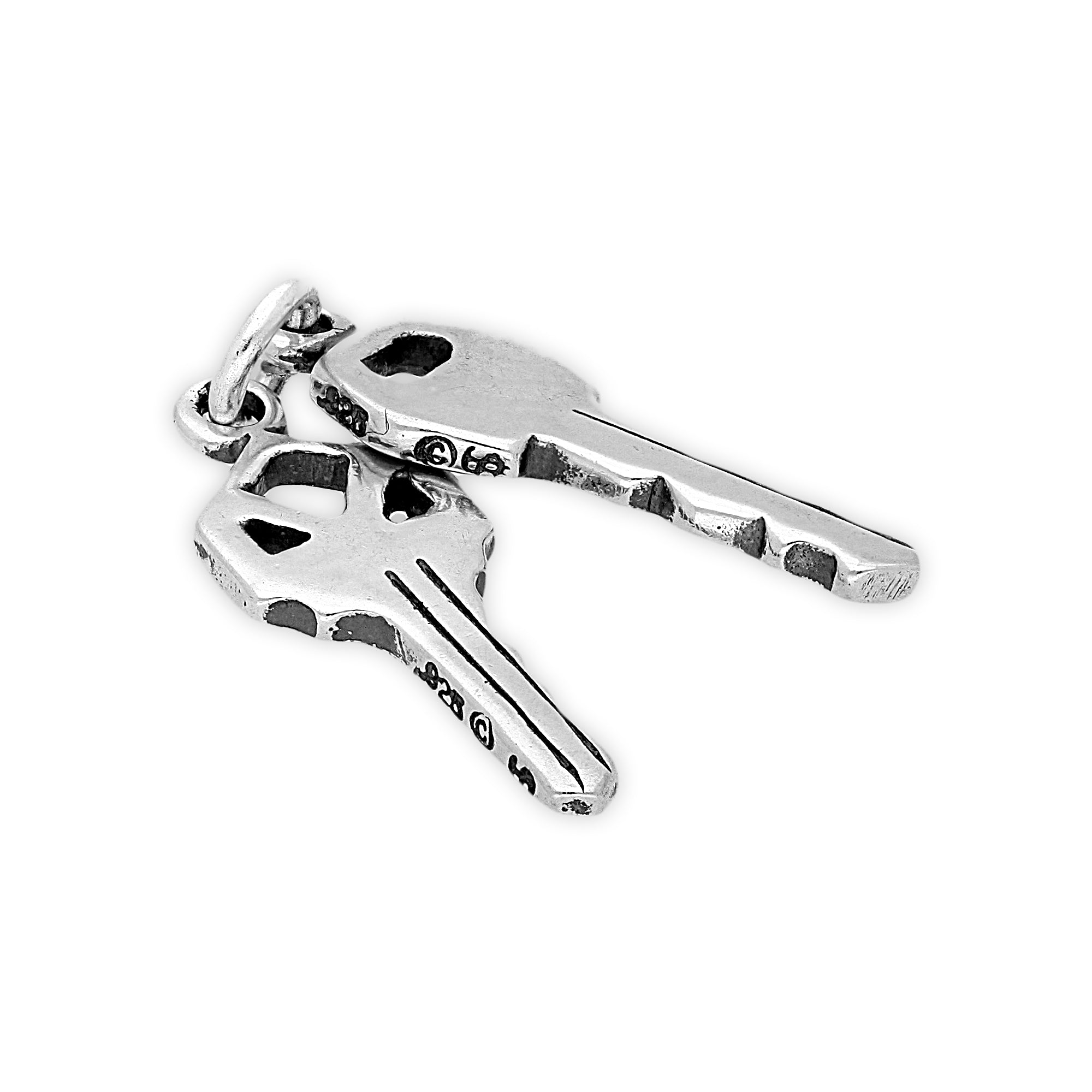 Sterling Silver Keys Charm | TheCharmWorks