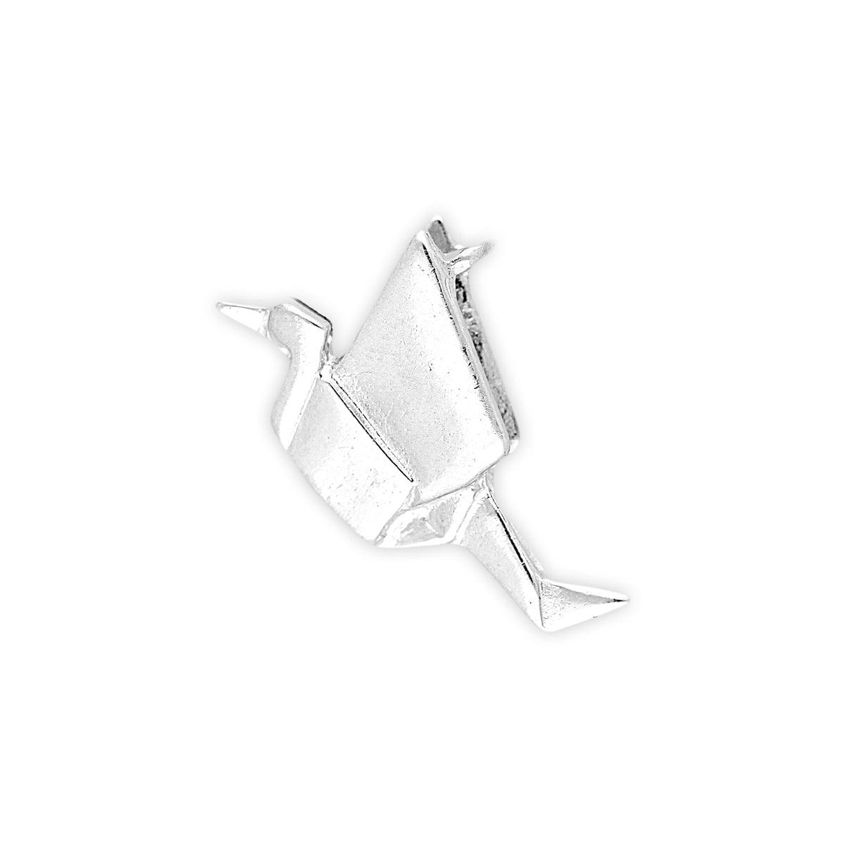 Sterling Silver Origami Crane Charm