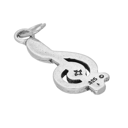 Sterling Silver Treble Clef Charm