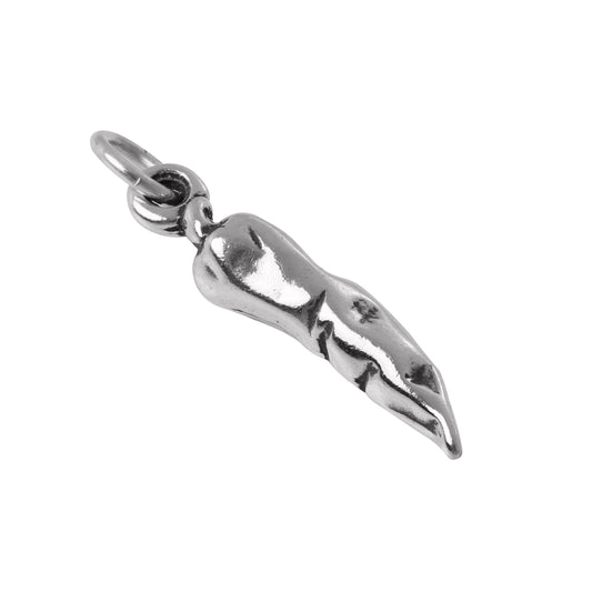 Sterling Silver 3D Chilli Charm