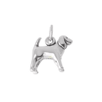 Sterling Silver 3D Spaniel Charm