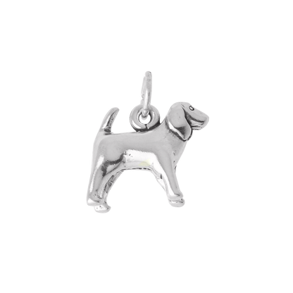 Sterling Silver 3D Spaniel Charm