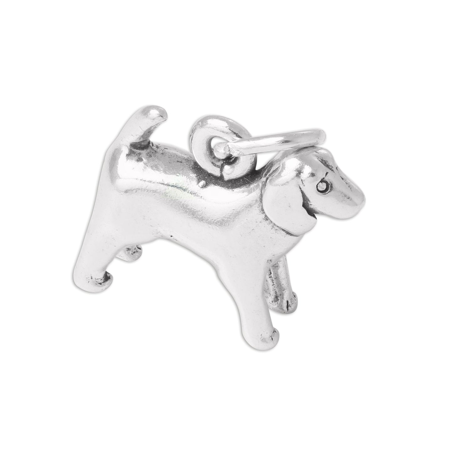 Sterling Silver 3D Spaniel Charm