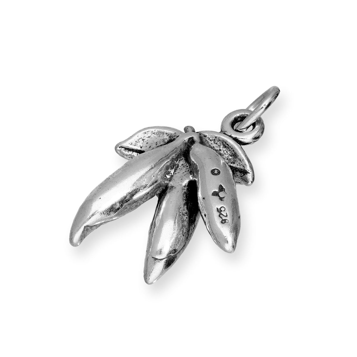 Sterling Silver Pea Pod Charm
