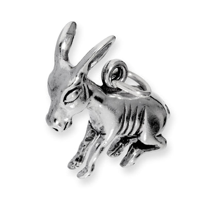 Sterling Silver Donkey Charm