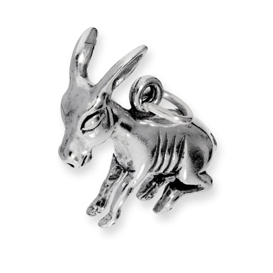 Sterling Silver Donkey Charm