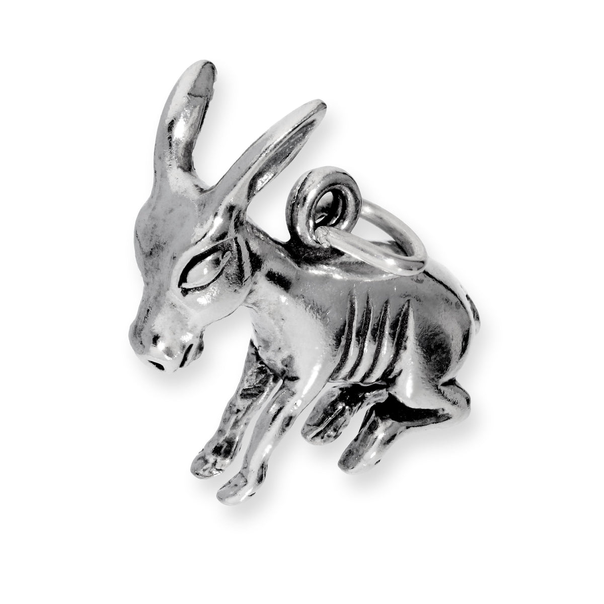 Sterling Silver Donkey Charm