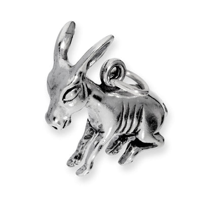Sterling Silver Donkey Charm