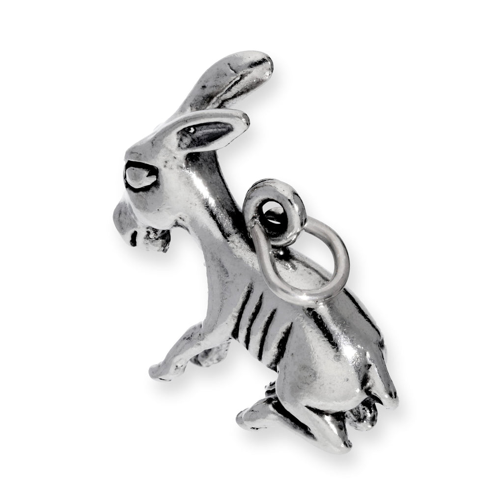 Sterling Silver Donkey Charm