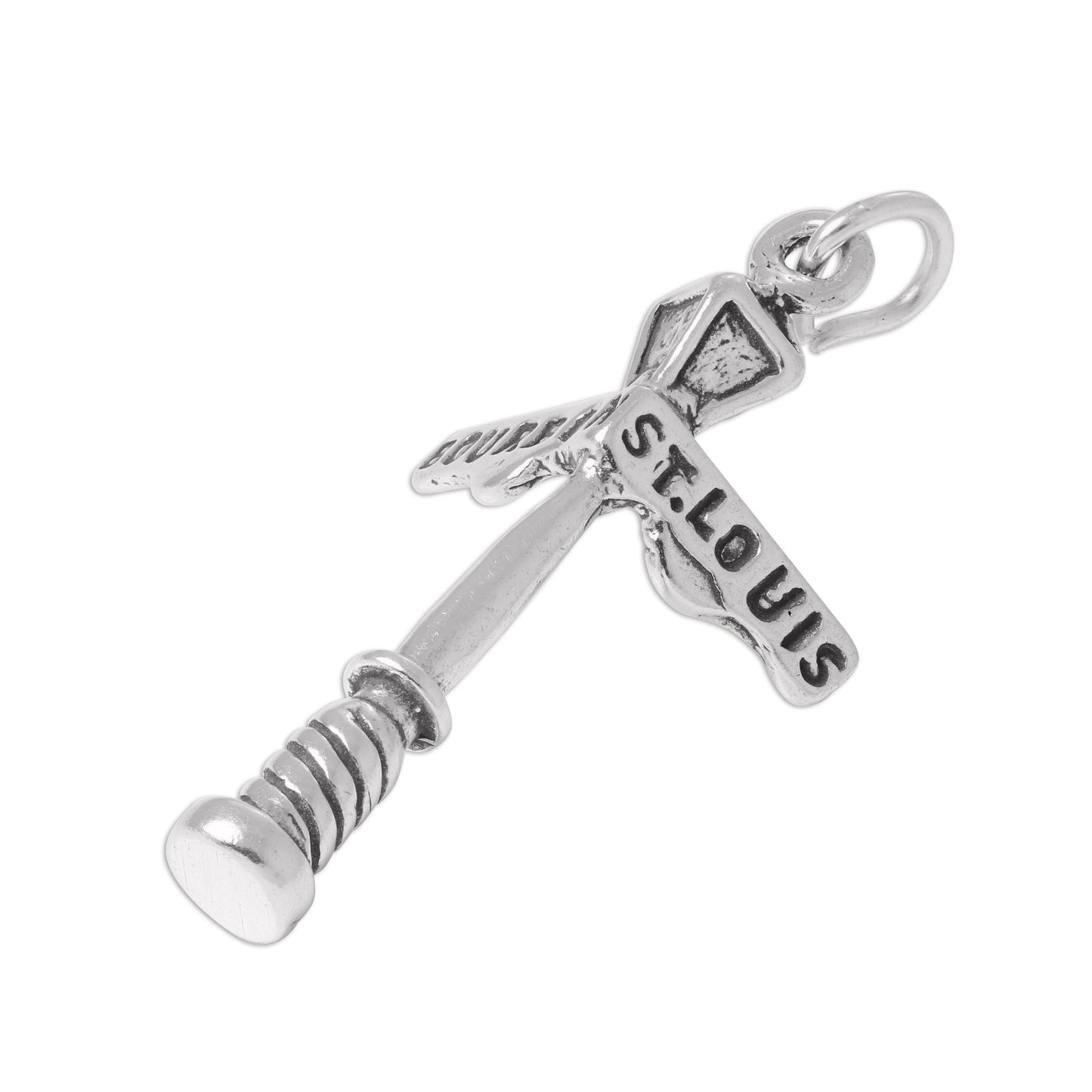 Sterling Silver 3D New Orleans Lamp Post Charm
