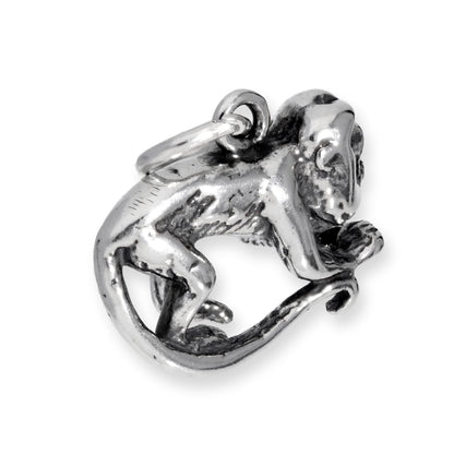 Sterling Silver Howler Monkey Charm