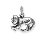 Sterling Silver Howler Monkey Charm