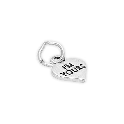 Sterling Silver I'm Yours Heart Charm