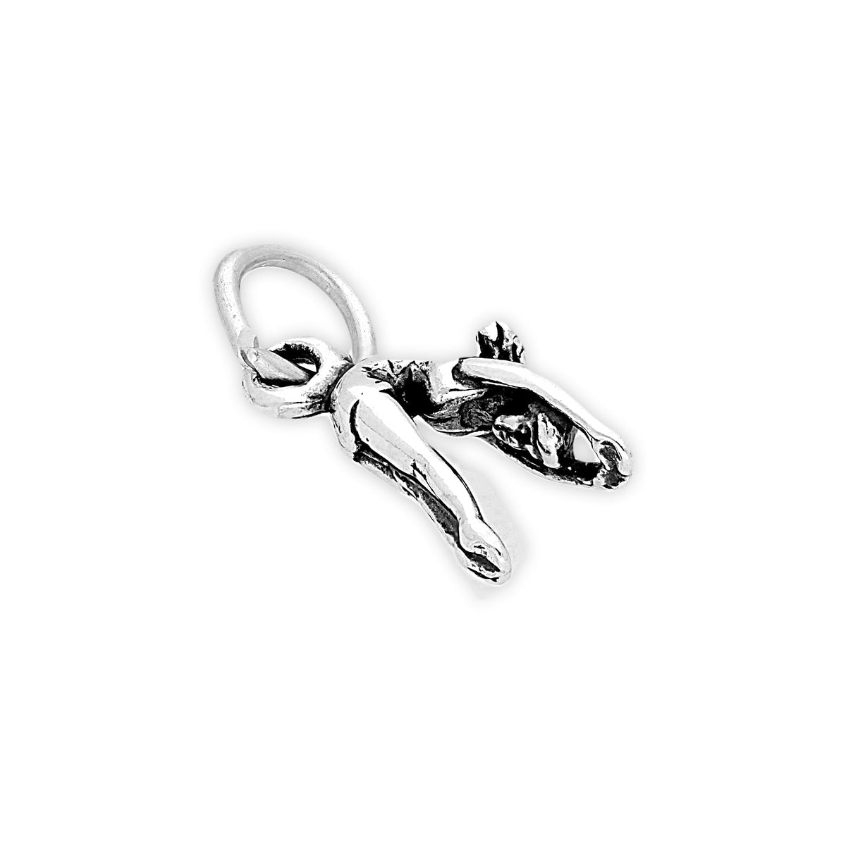 Sterling Silver Female Diver Charm