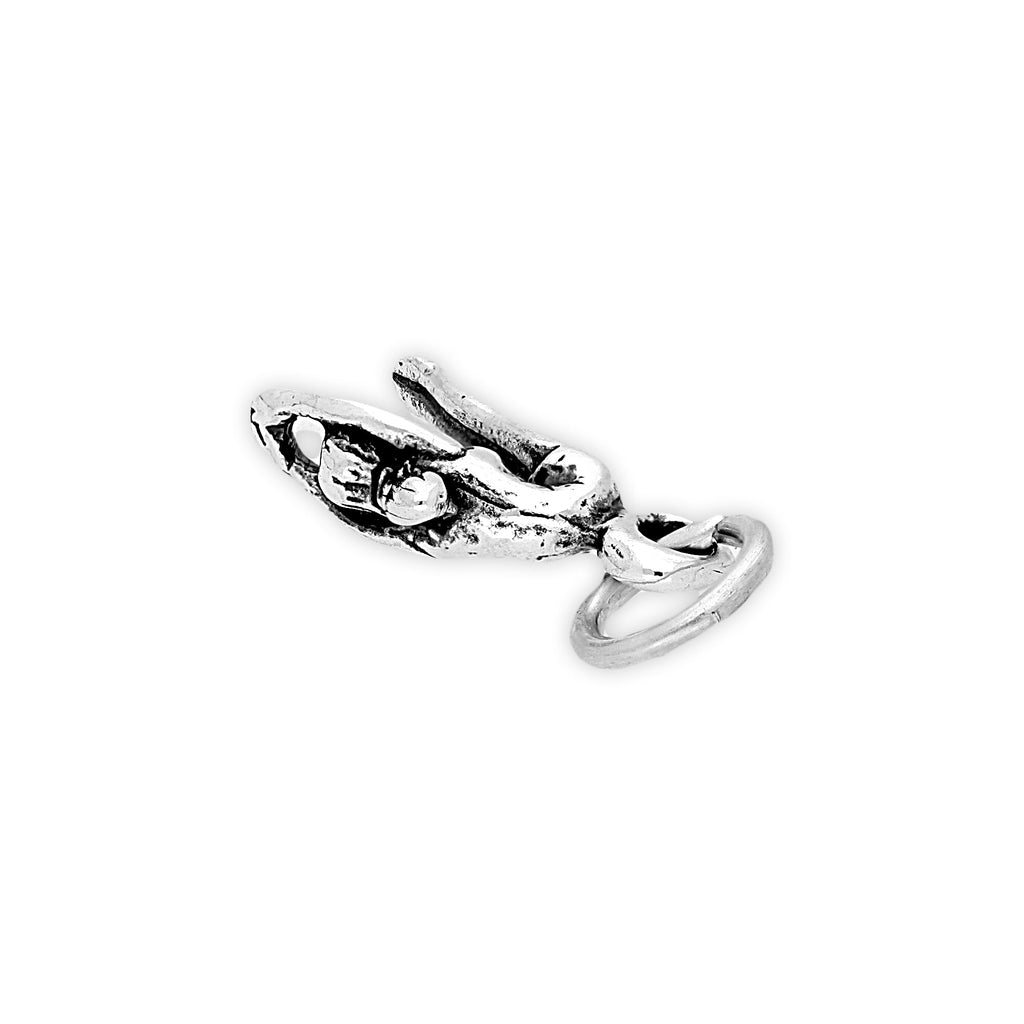Sterling Silver Female Diver Charm