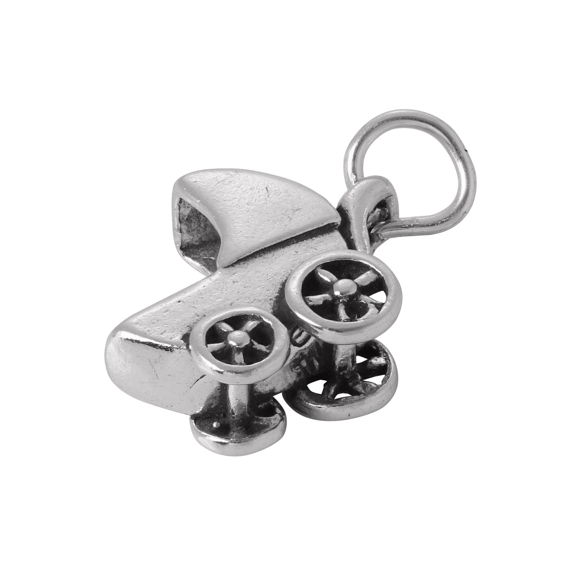 Sterling Silver Baby Buggy Charm