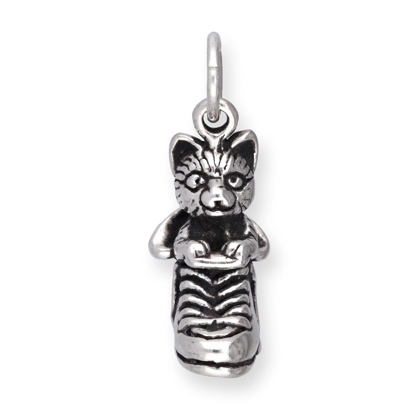 Sterling Silver Puss in Boots Cat Charm