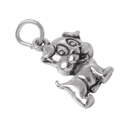 Sterling Silver Cute Puppy charm