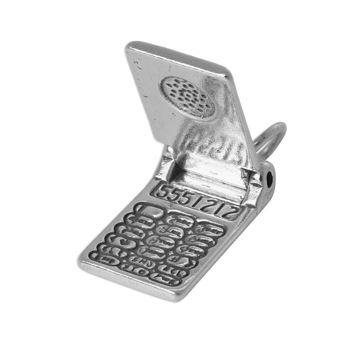 Sterling Silver 3D Mobile Phone Charm