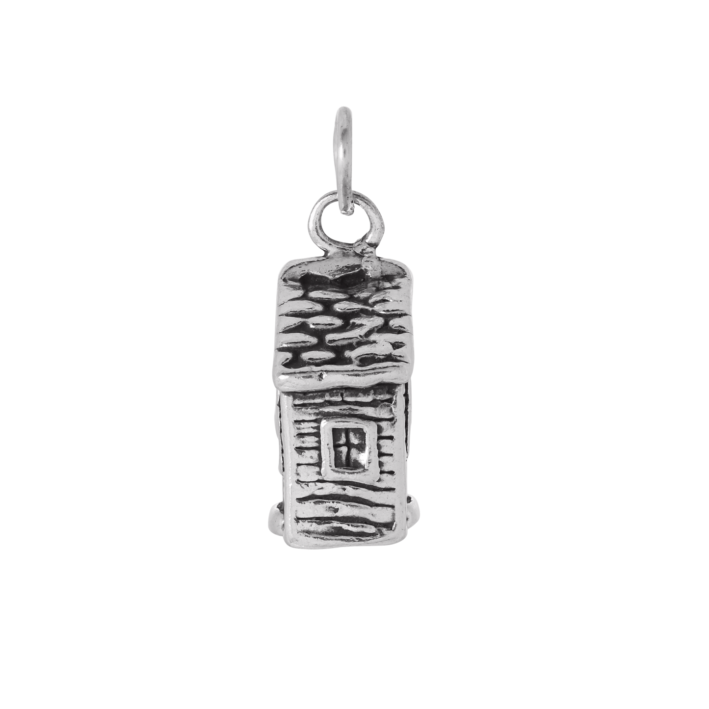 Sterling Silver 3D School House Charm