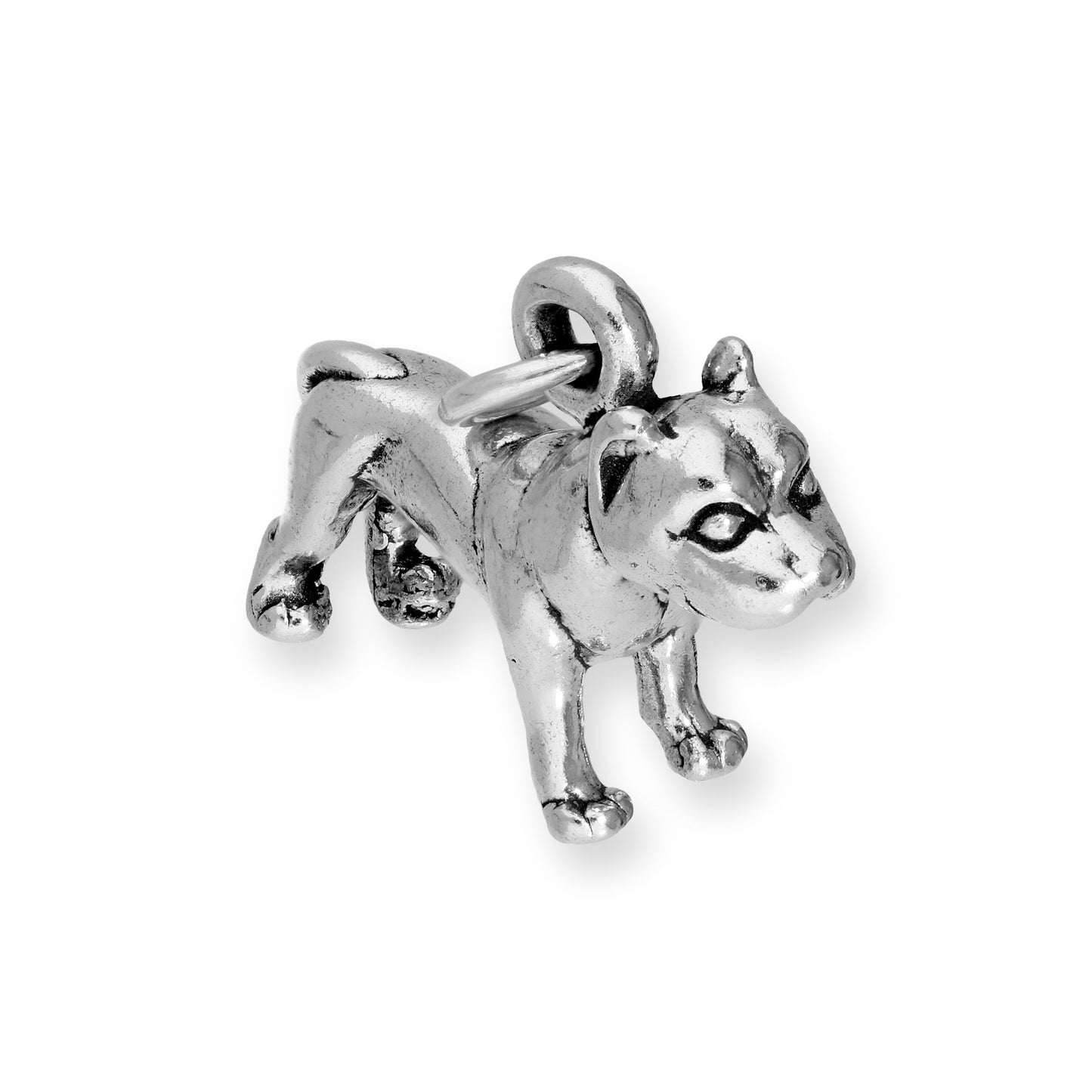 Sterling Silver Pit Bull charm
