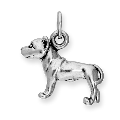 Sterling Silver Pit Bull charm