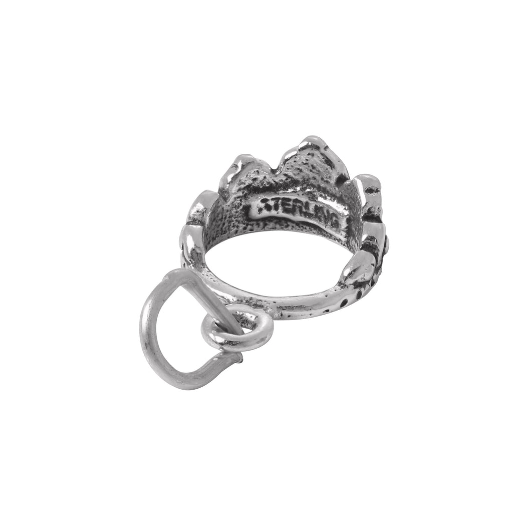 Sterling Silver Crown Charm