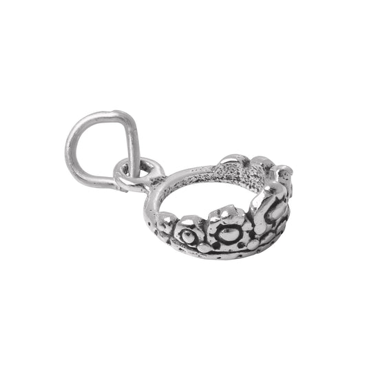 Sterling Silver Crown Charm