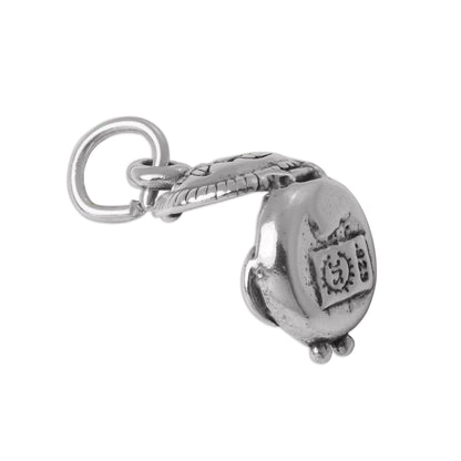 Sterling Silver 3D Make Up Compact Charm