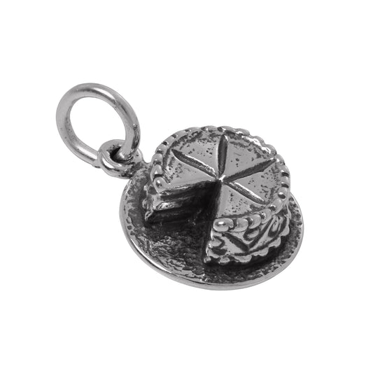 Sterling Silver 3D Cake Charm