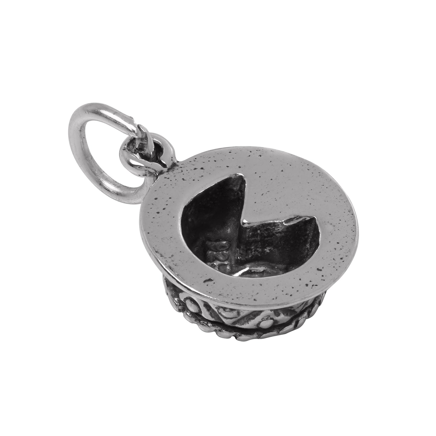Sterling Silver 3D Cake Charm