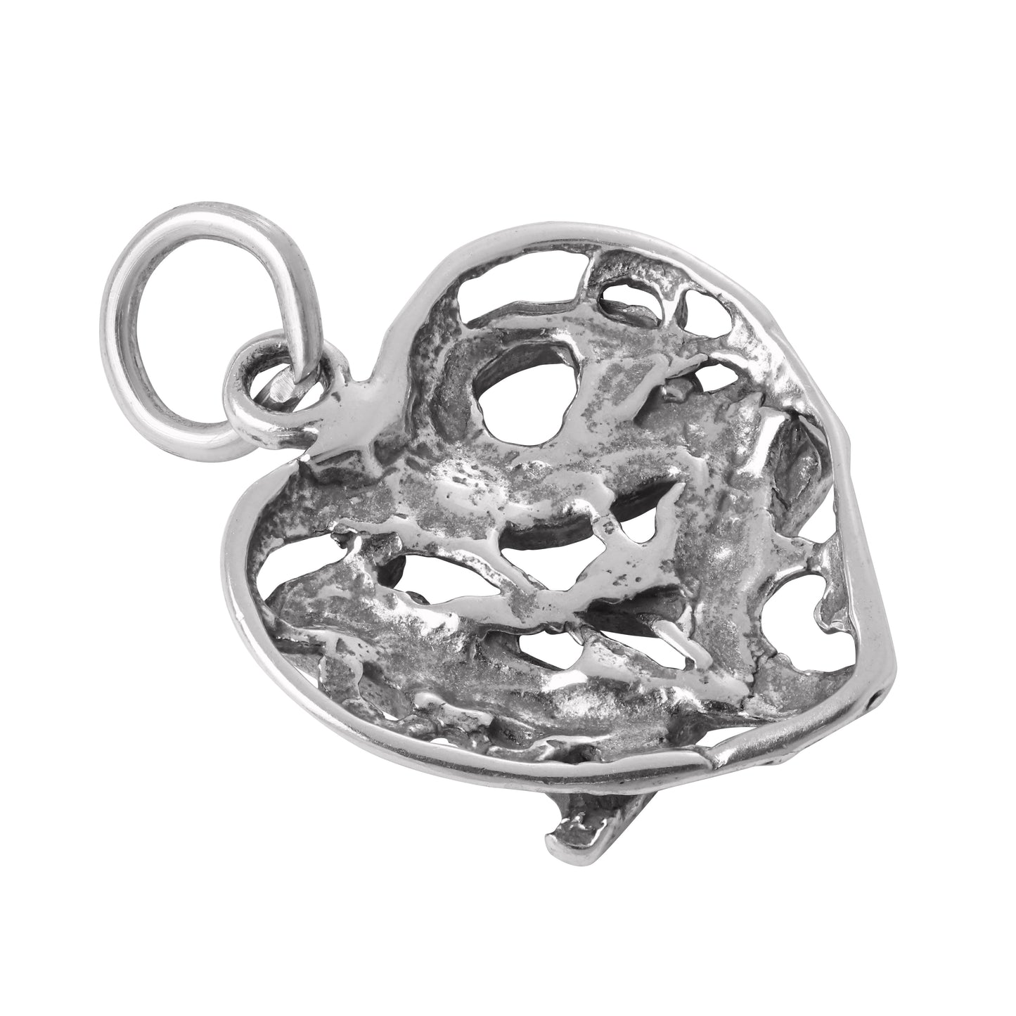 Sterling Silver 21st Birthday Heart Charm