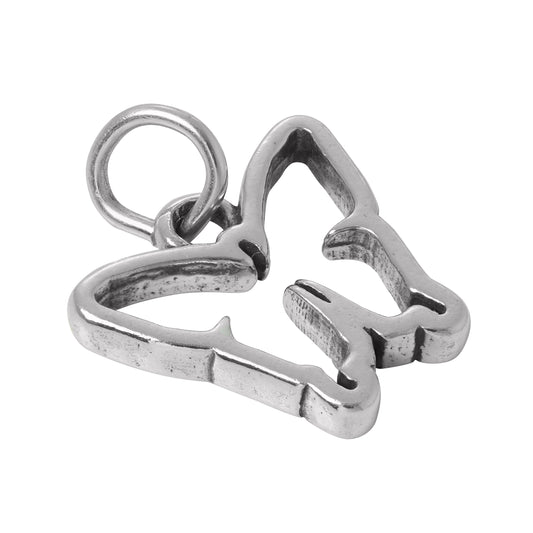 Sterling Silver Butterfly Cut Out Charm