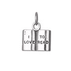 Sterling Silver I Love to Read Book Charm