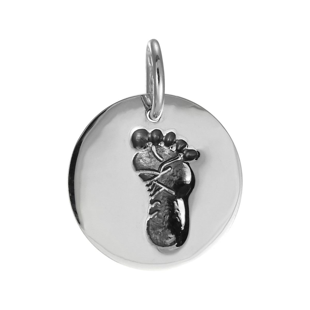Sterling Silver Baby Foot Charm