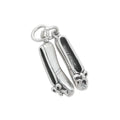 Sterling Silver Pair of Ballet Slippers Charm