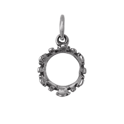 Sterling Silver 3D Crown Charm