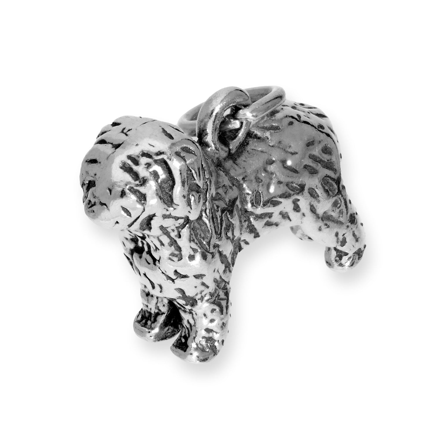 Sterling Silver Old English Sheepdog Charm