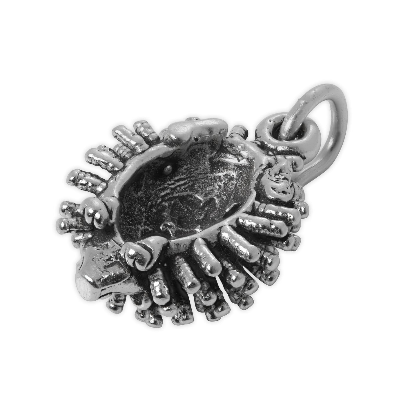Sterling Silver 3D Hedgehog Charm