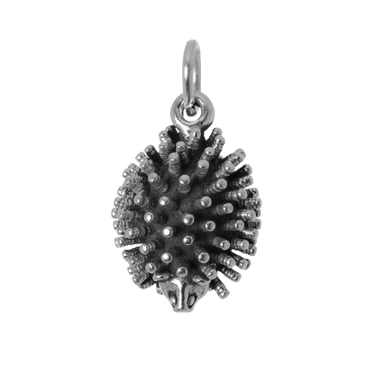 Sterling Silver 3D Hedgehog Charm