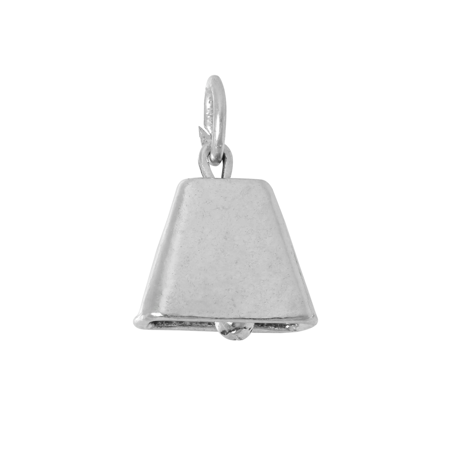 Sterling Silver 3D Cow Bell Charm
