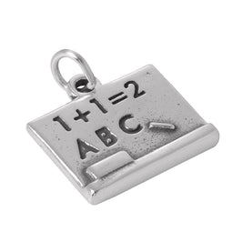 Sterling Silver Black Board Charm
