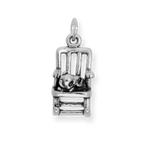 Sterling Silver Rocking Chair with Cat Charm