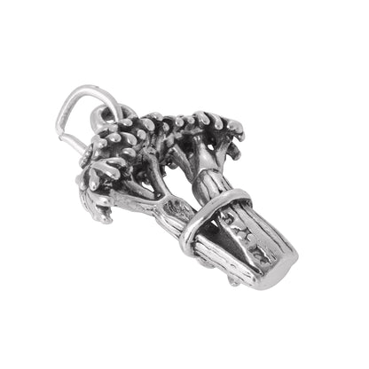 Sterling Silver Celery Stalk Charm