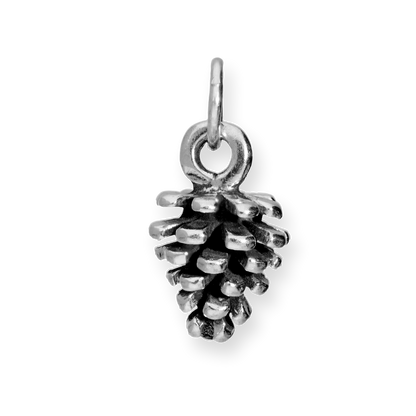 Sterling Silver Pine Cone Charm